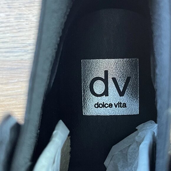 DV Dolce Vita Rielle Boots Booties Black Croco Slip on Women's Size 8 NEW - Picture 14 of 15